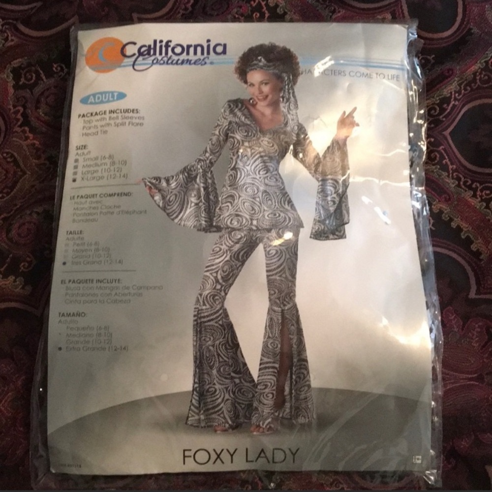 Foxy Lady Costume (Top & Headwrap ONLY)